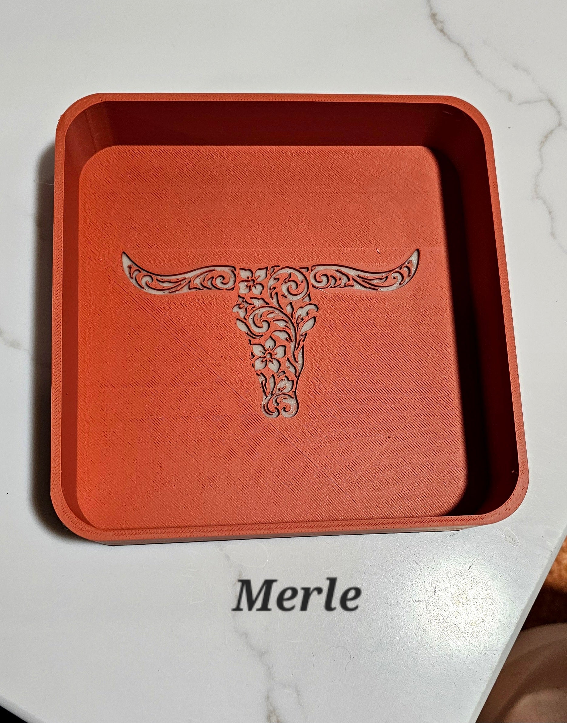 3D-Printed Western Trinket Tray