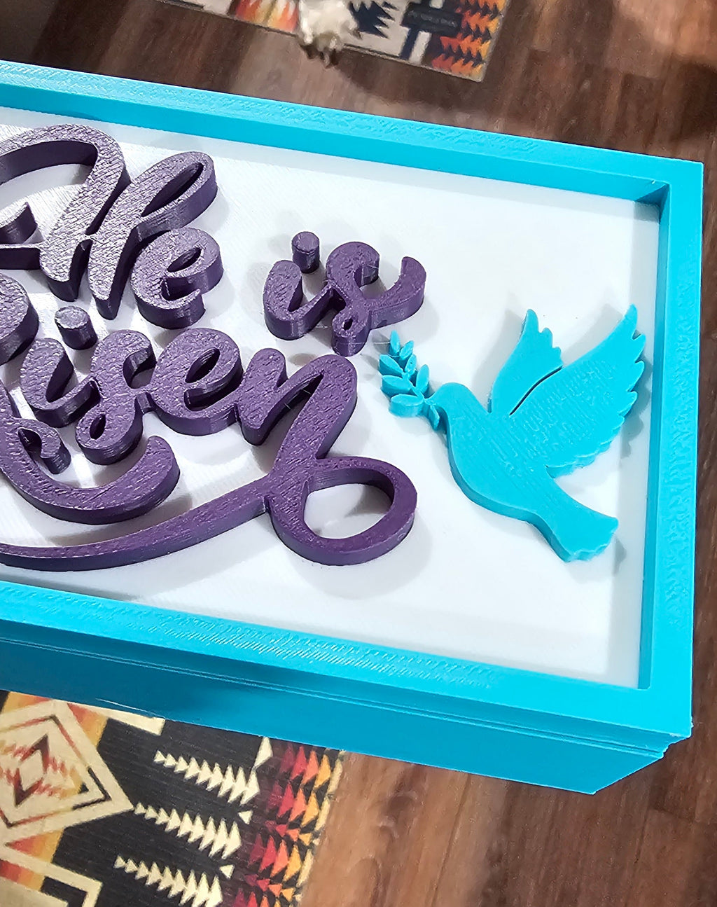 He Is Risen 3D Printed Faith Trinket Box