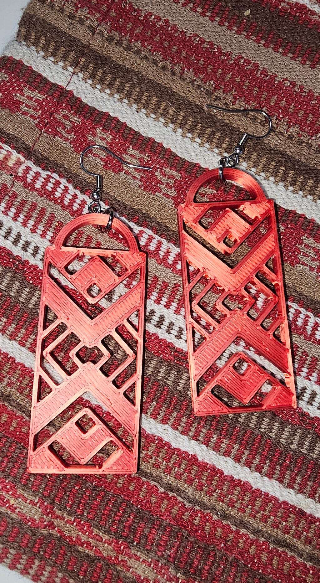 3D Printed Southwest Aztec Earrings