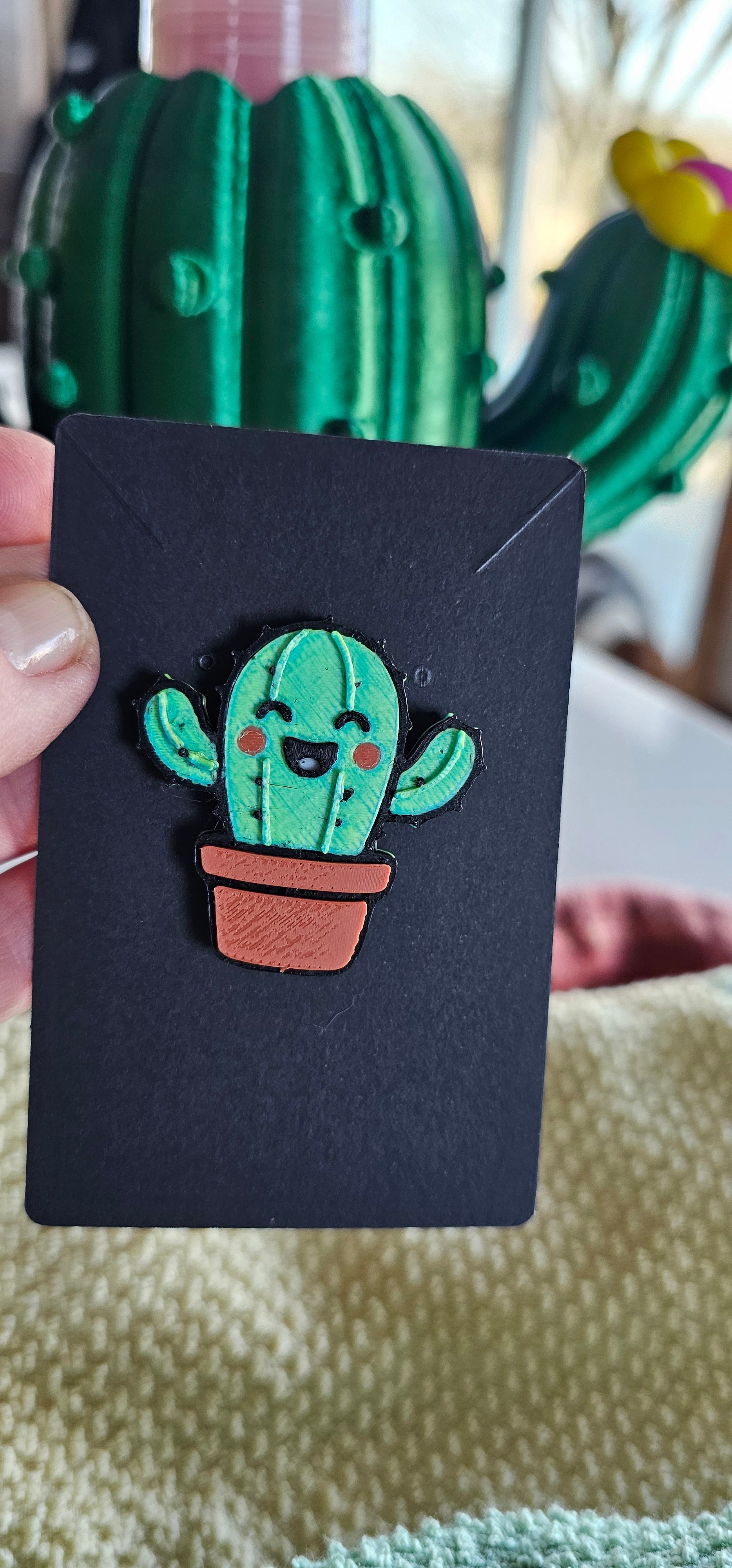 Happy Cactus Hat Pin