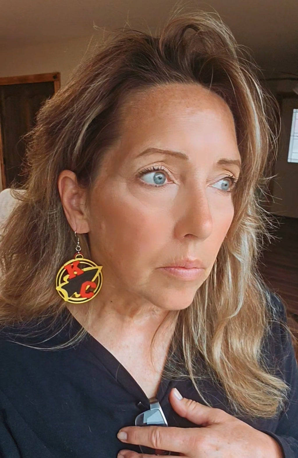 3D Printed Arrowhead Football Earrings