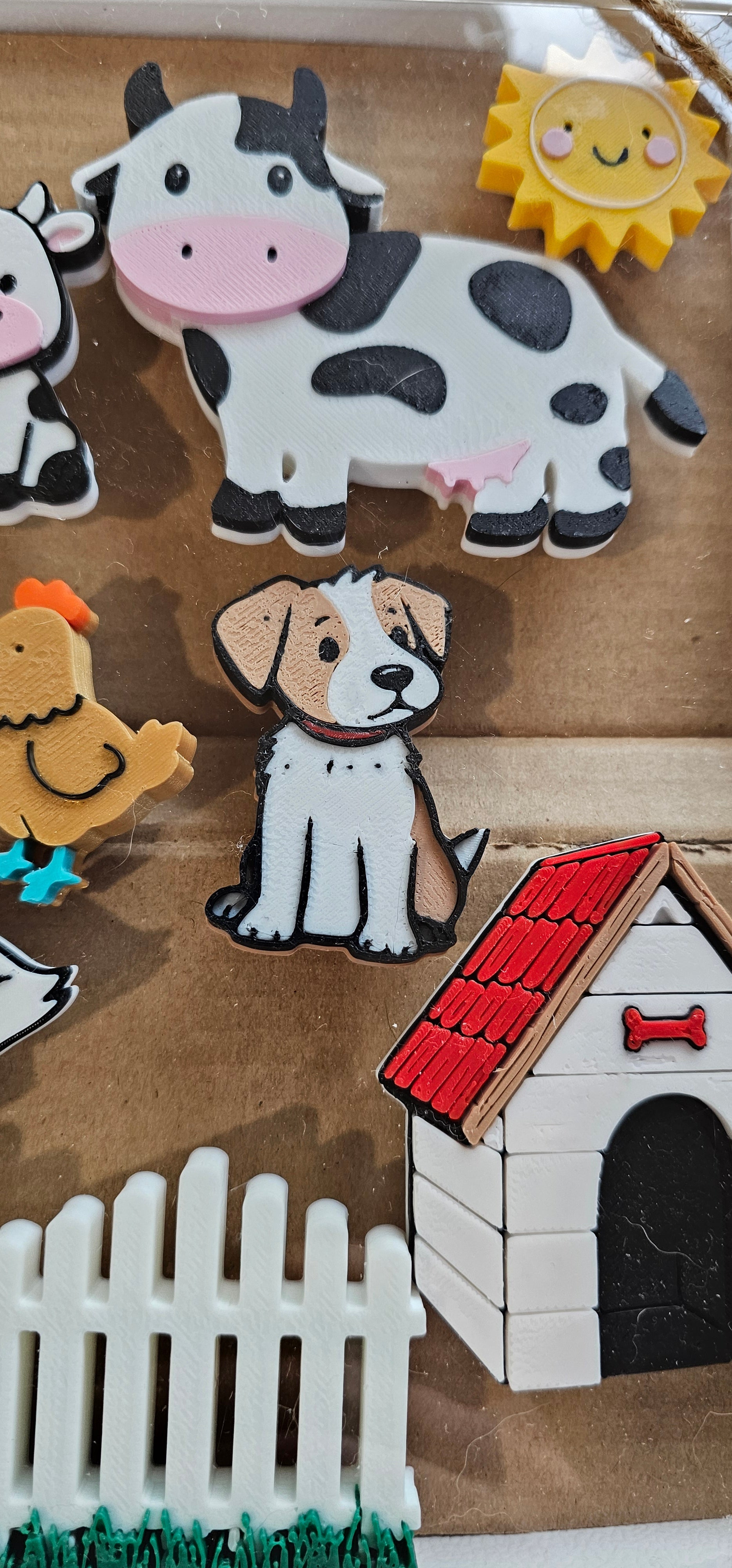 3D Printed Highland Cow Magnet Gift Set