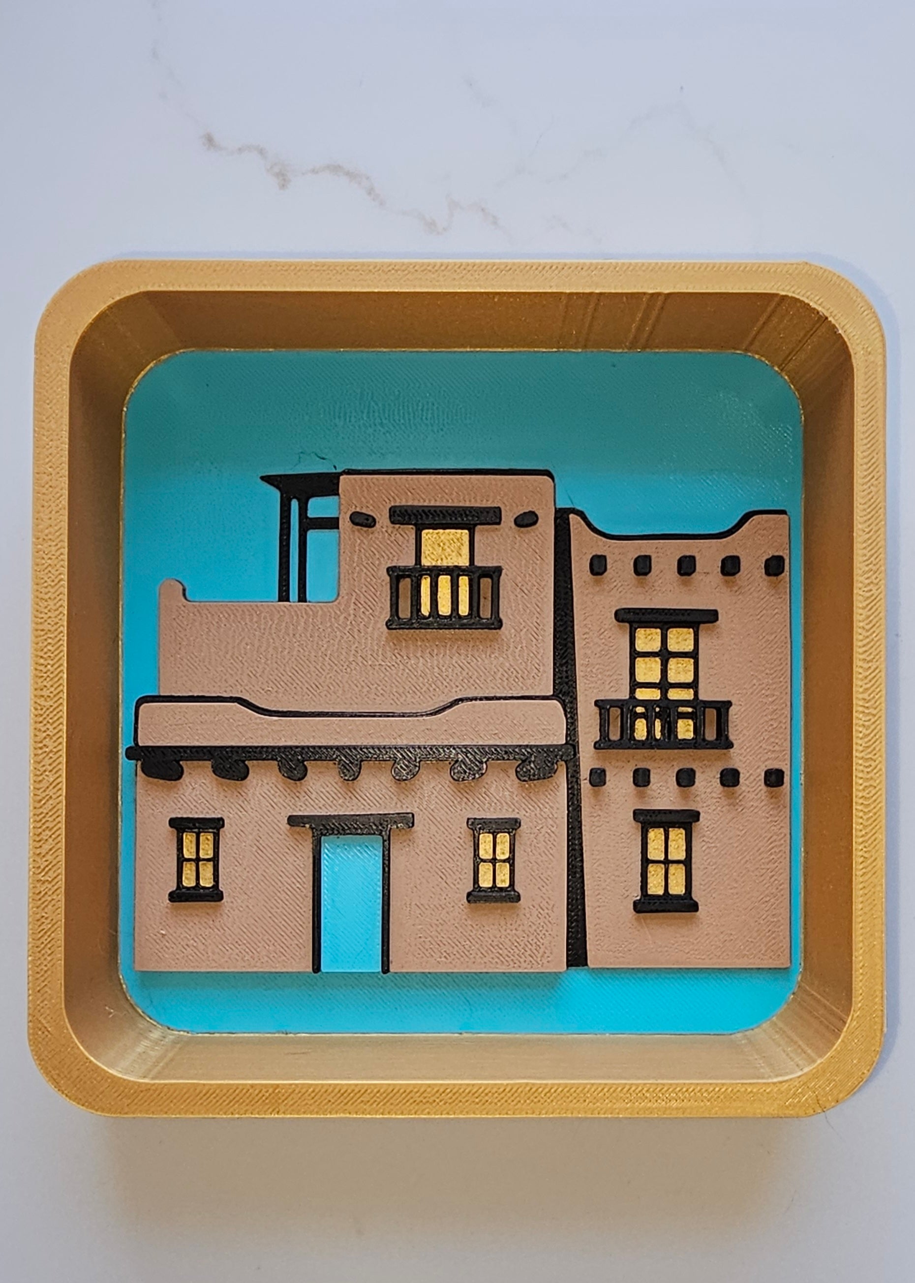 3D Printed New Mexico Accessory Tray and Trinket Box