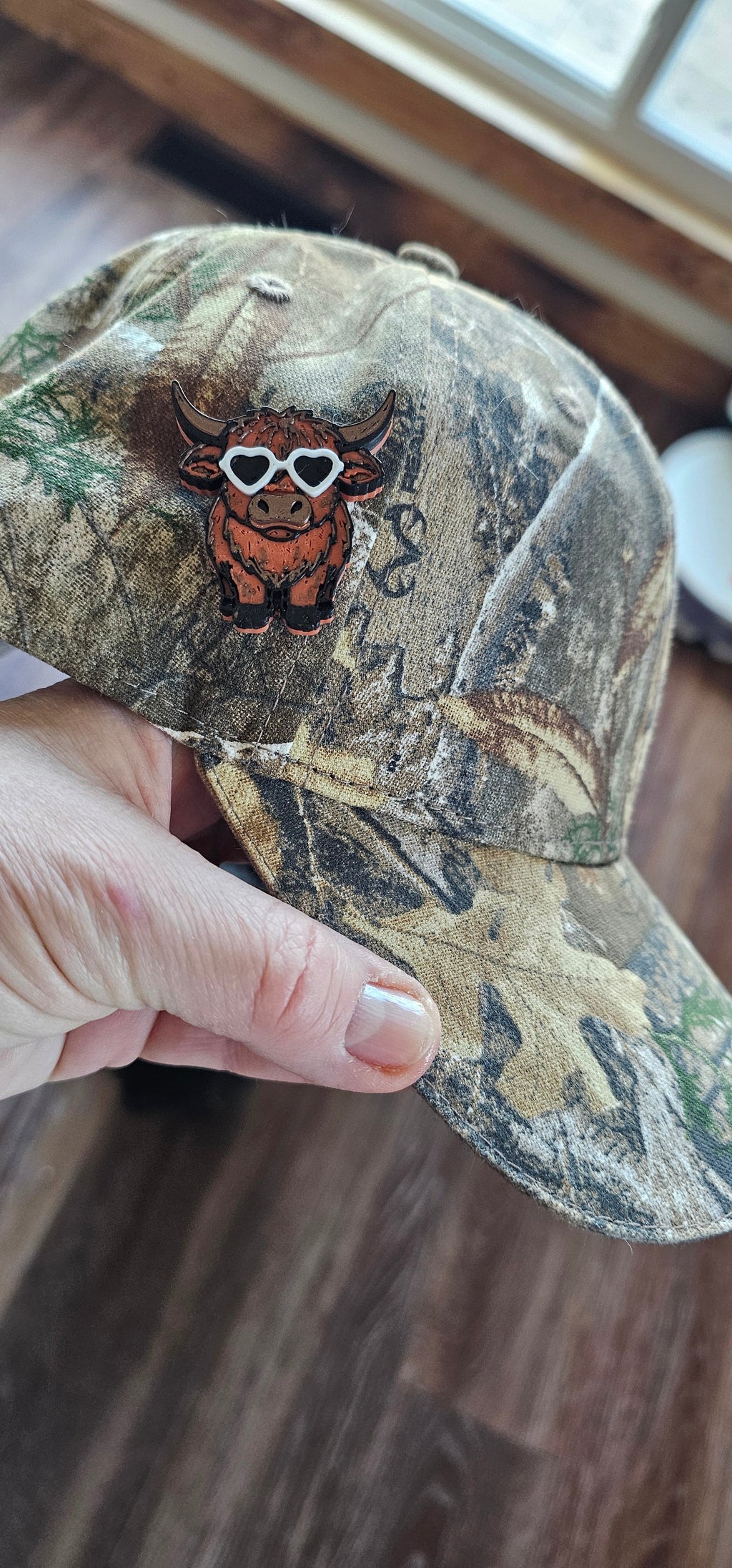 3D Printed Highland Cow Hat Pin