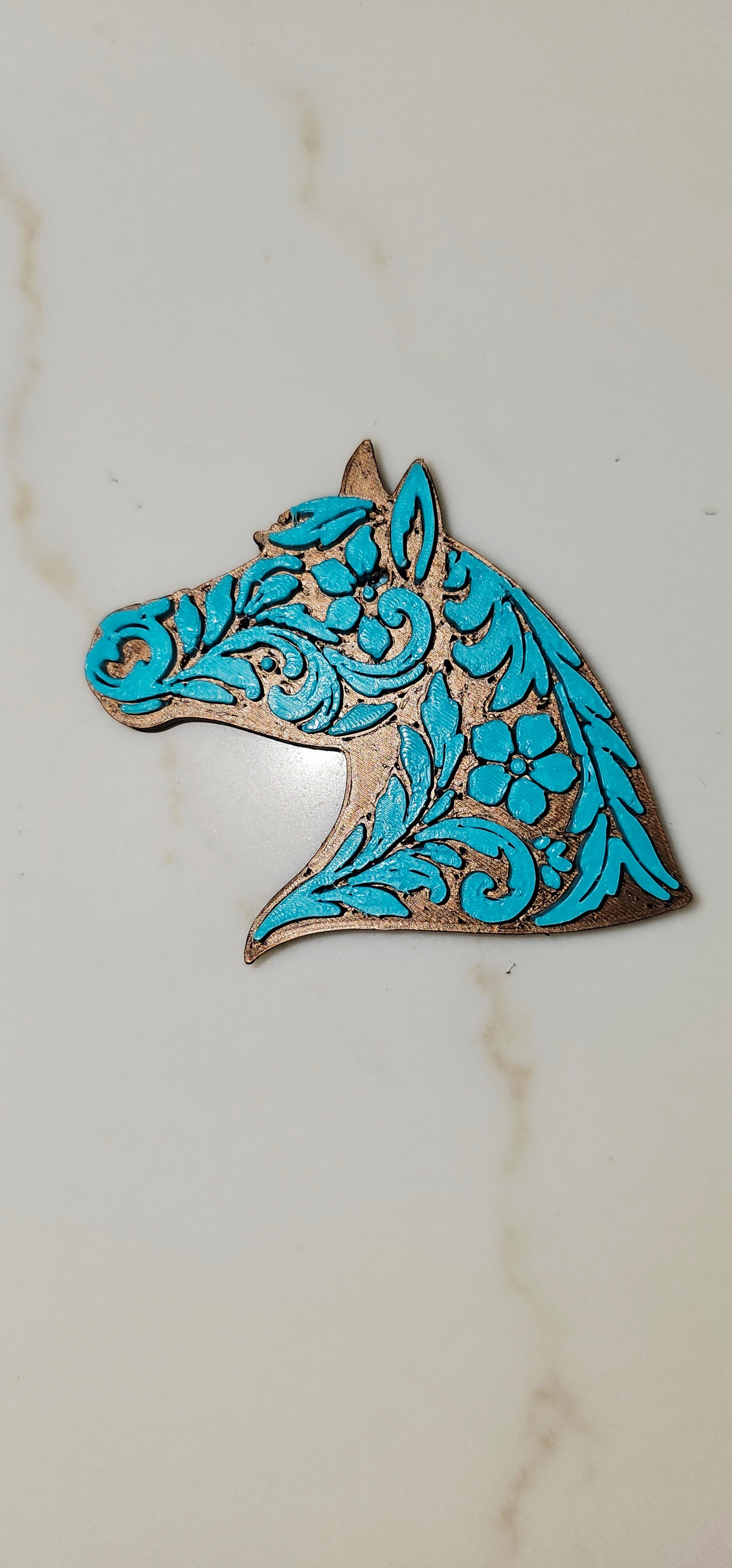 3D Printed Year of the Horse Bookmark, Keychain, Charm, Pin, or Magnet