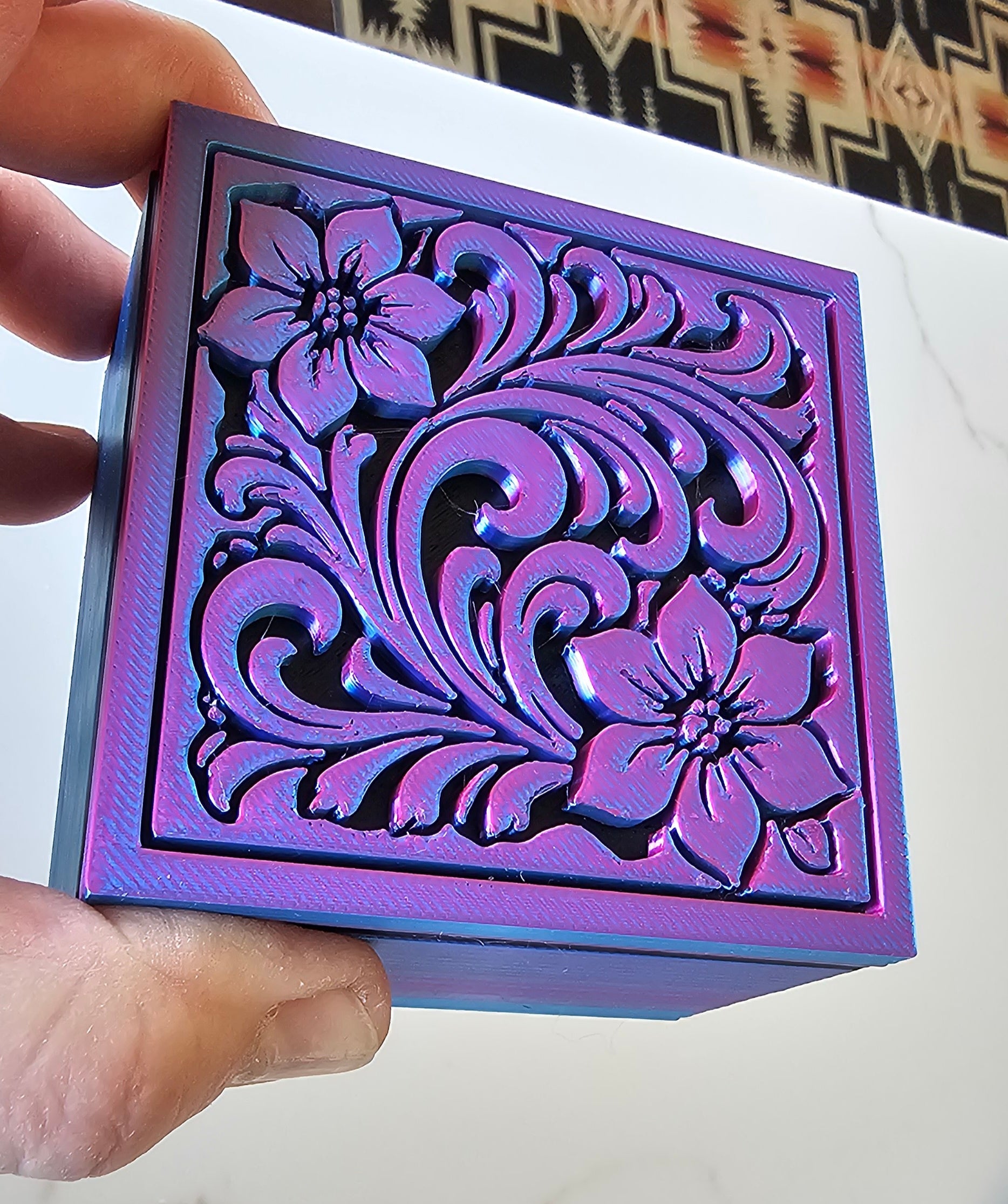 3D Printed Western Tooled Gift Box