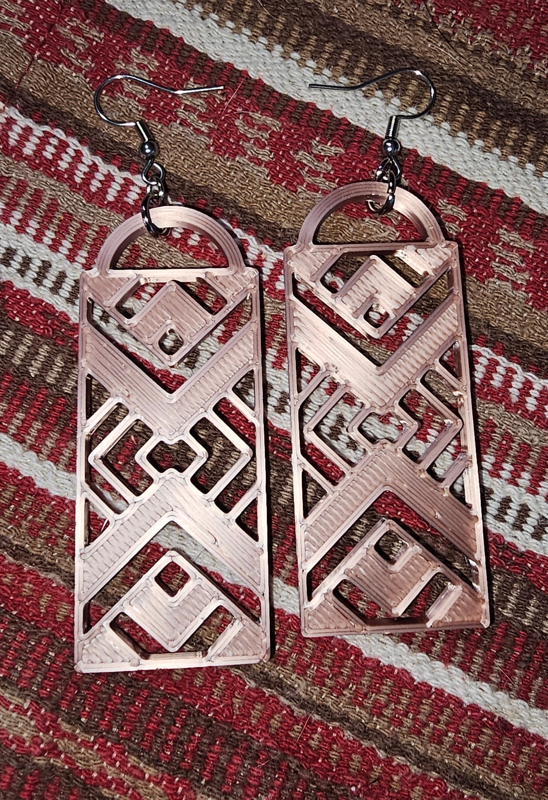 3D Printed Southwest Aztec Earrings