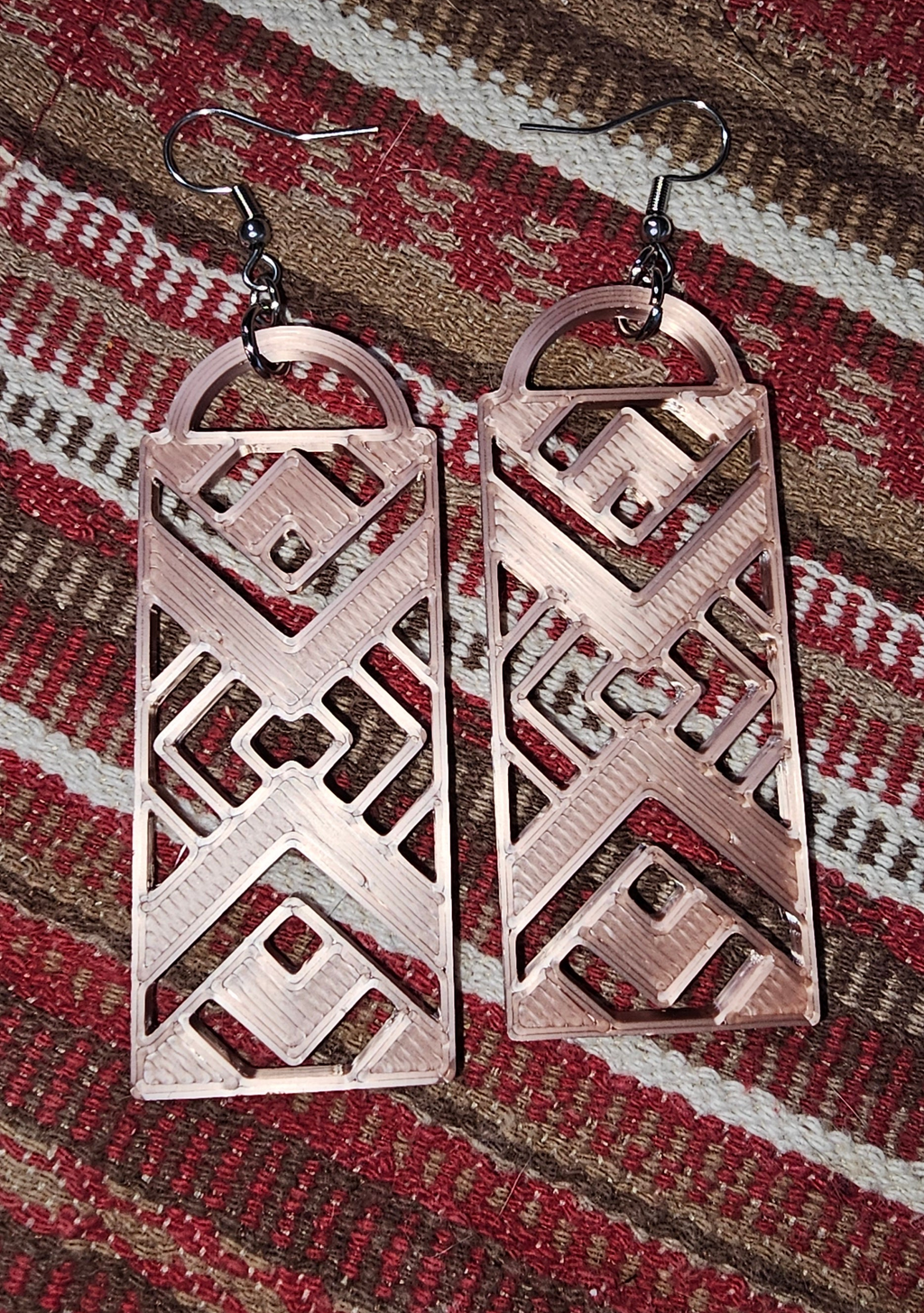 3D Printed Southwest Aztec Earrings