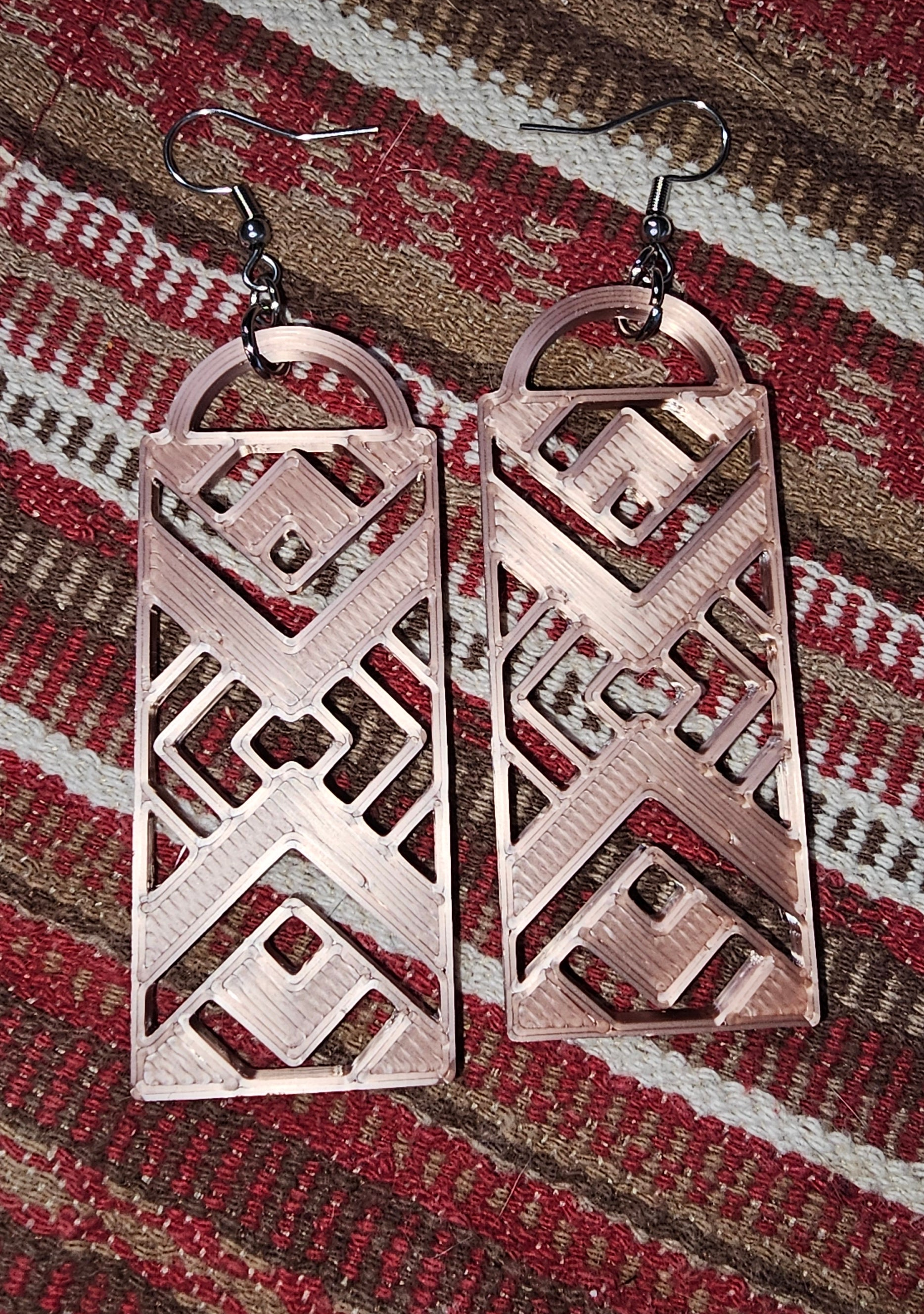 3D Printed Southwest Aztec Earrings