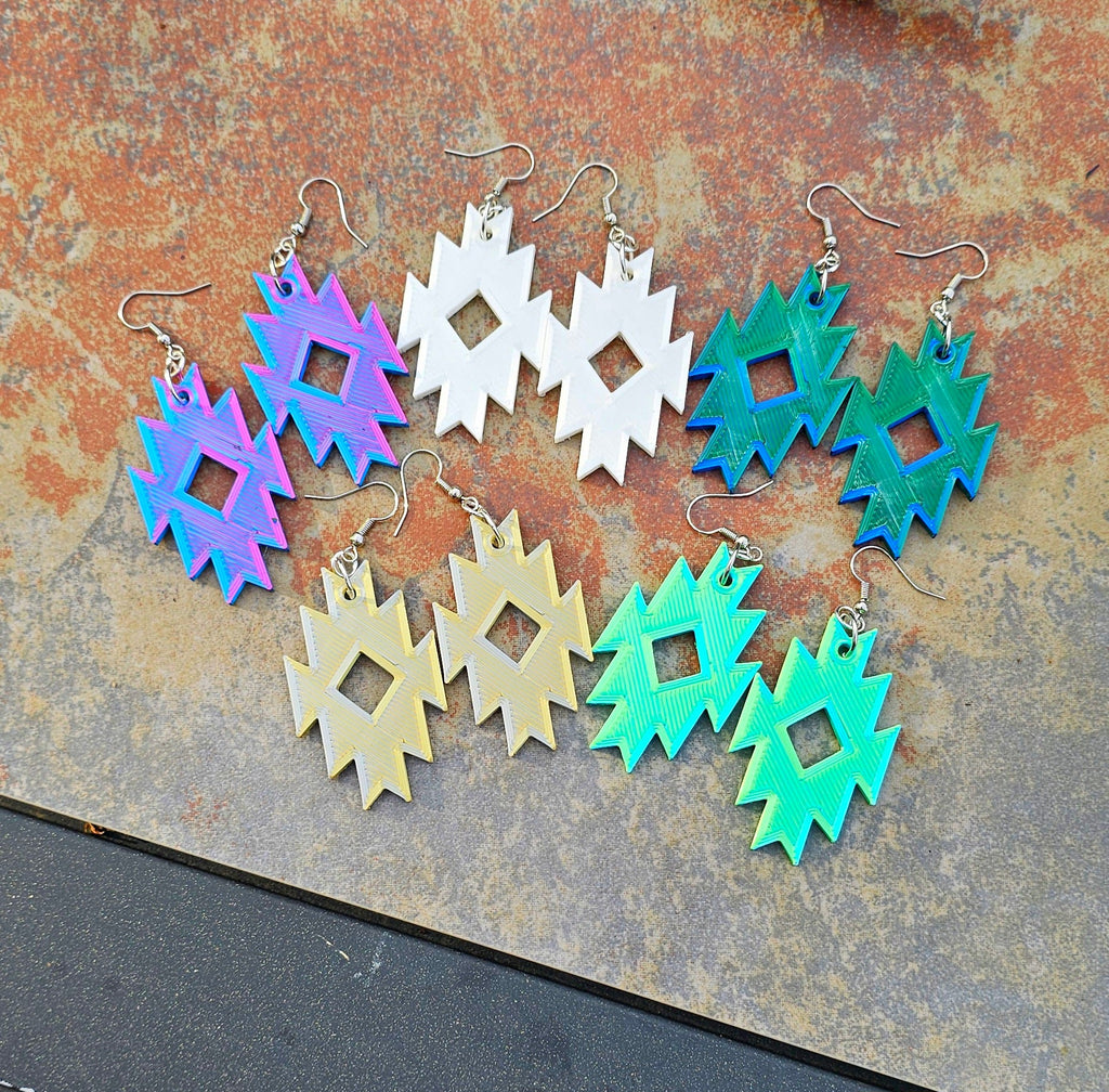 Southwestern Aztec Boho Earrings