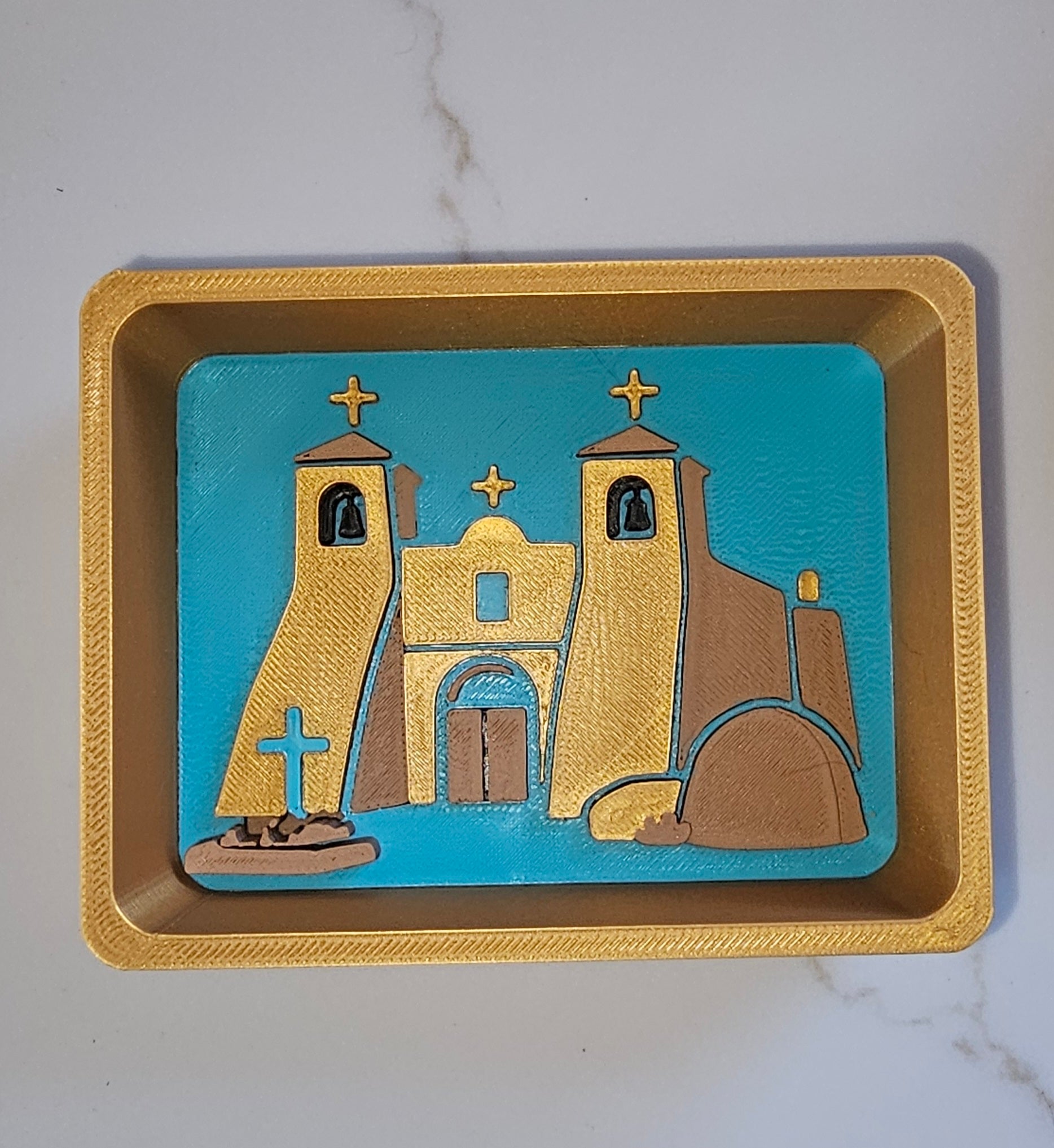 3D Printed New Mexico Accessory Tray and Trinket Box