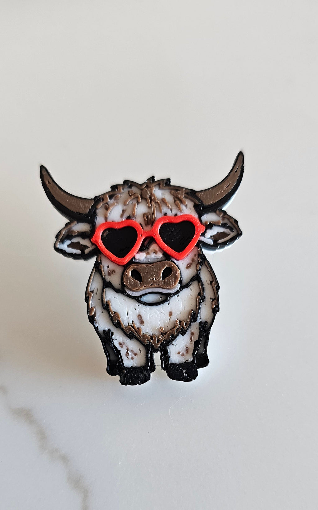 3D Printed Highland Cow Magnet