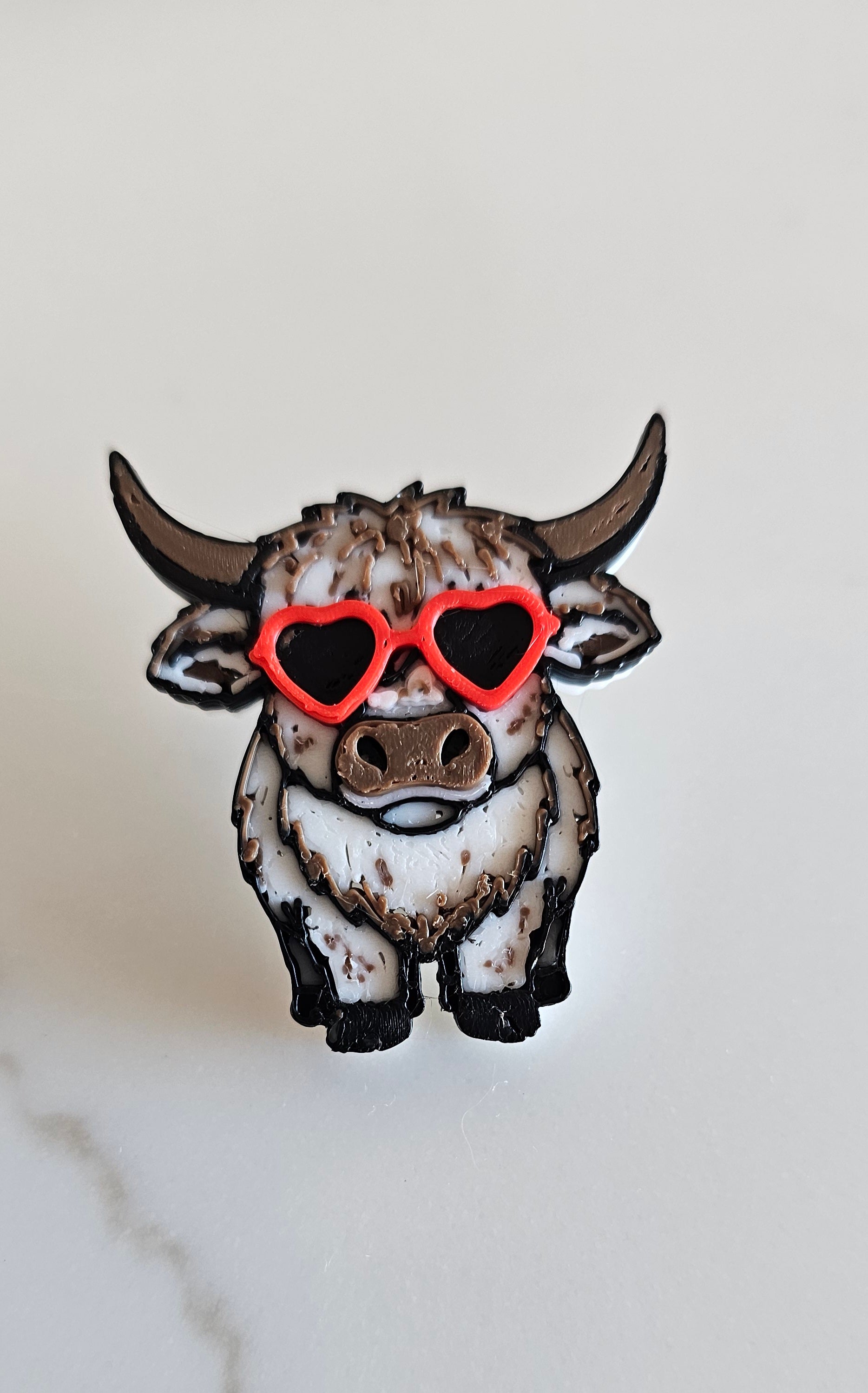 3D Printed Highland Cow Magnet