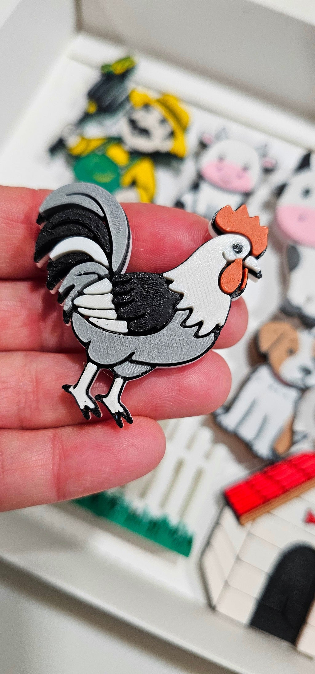 3D Printed Highland Cow Magnet Gift Set