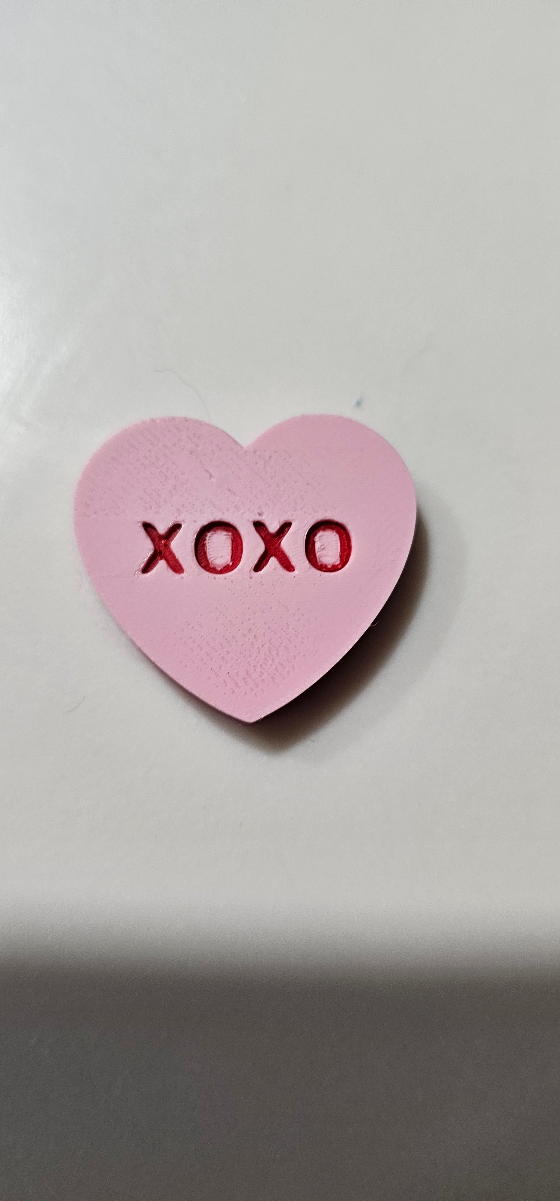 3D Printed Conversation Heart Pins or Earrings