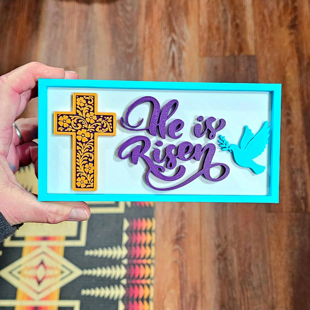 He Is Risen 3D Printed Faith Trinket Box
