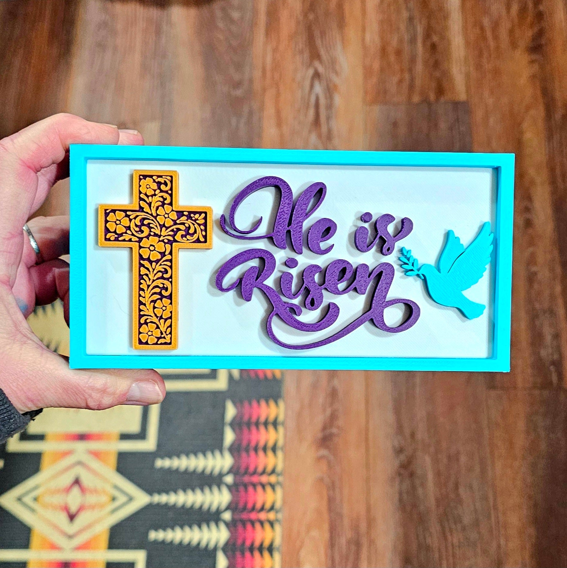 He Is Risen 3D Printed Faith Trinket Box