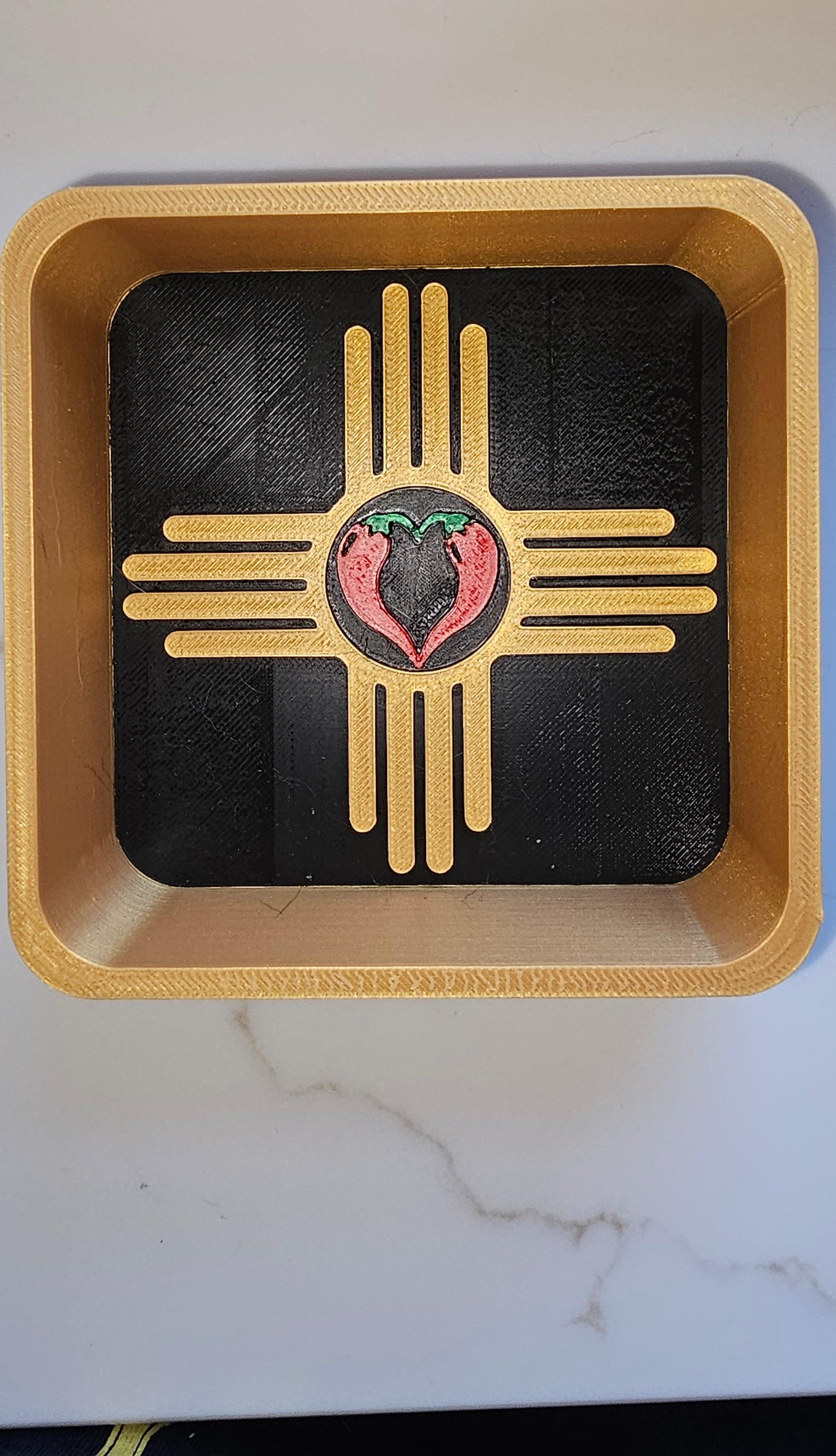 3D Printed New Mexico Accessory Tray and Trinket Box