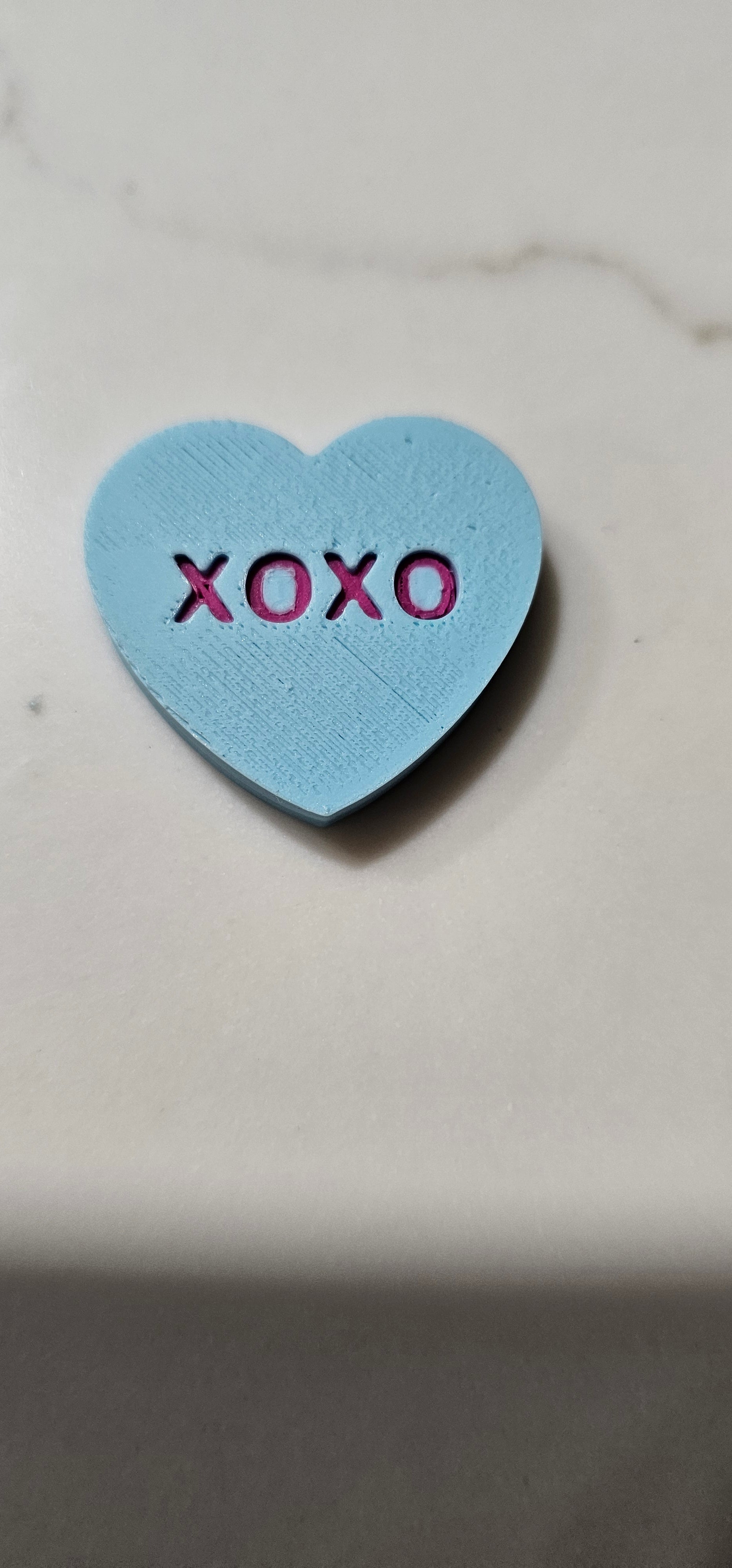 3D Printed Conversation Heart Pins or Earrings
