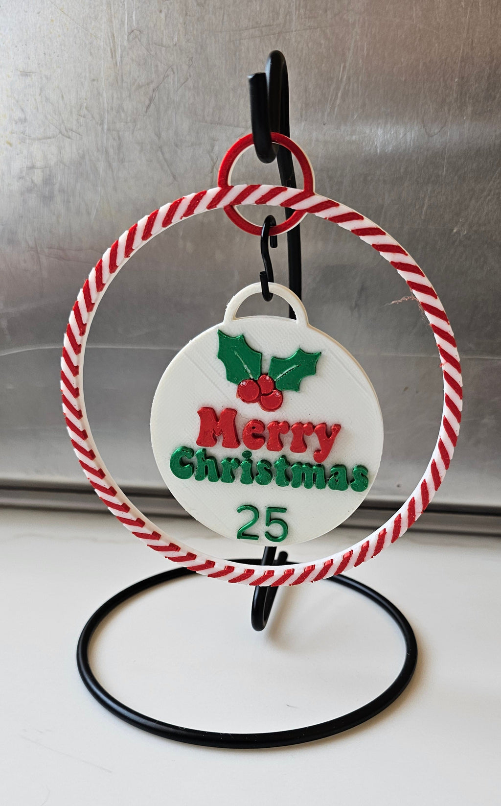 3D Printed Advent Calendar Ornament Set
