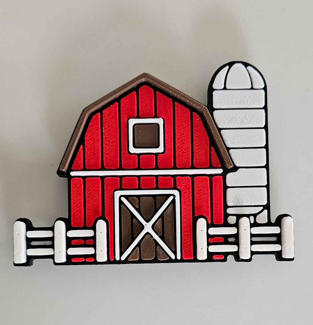 3D Printed Farm Animal & Tractor Magnets