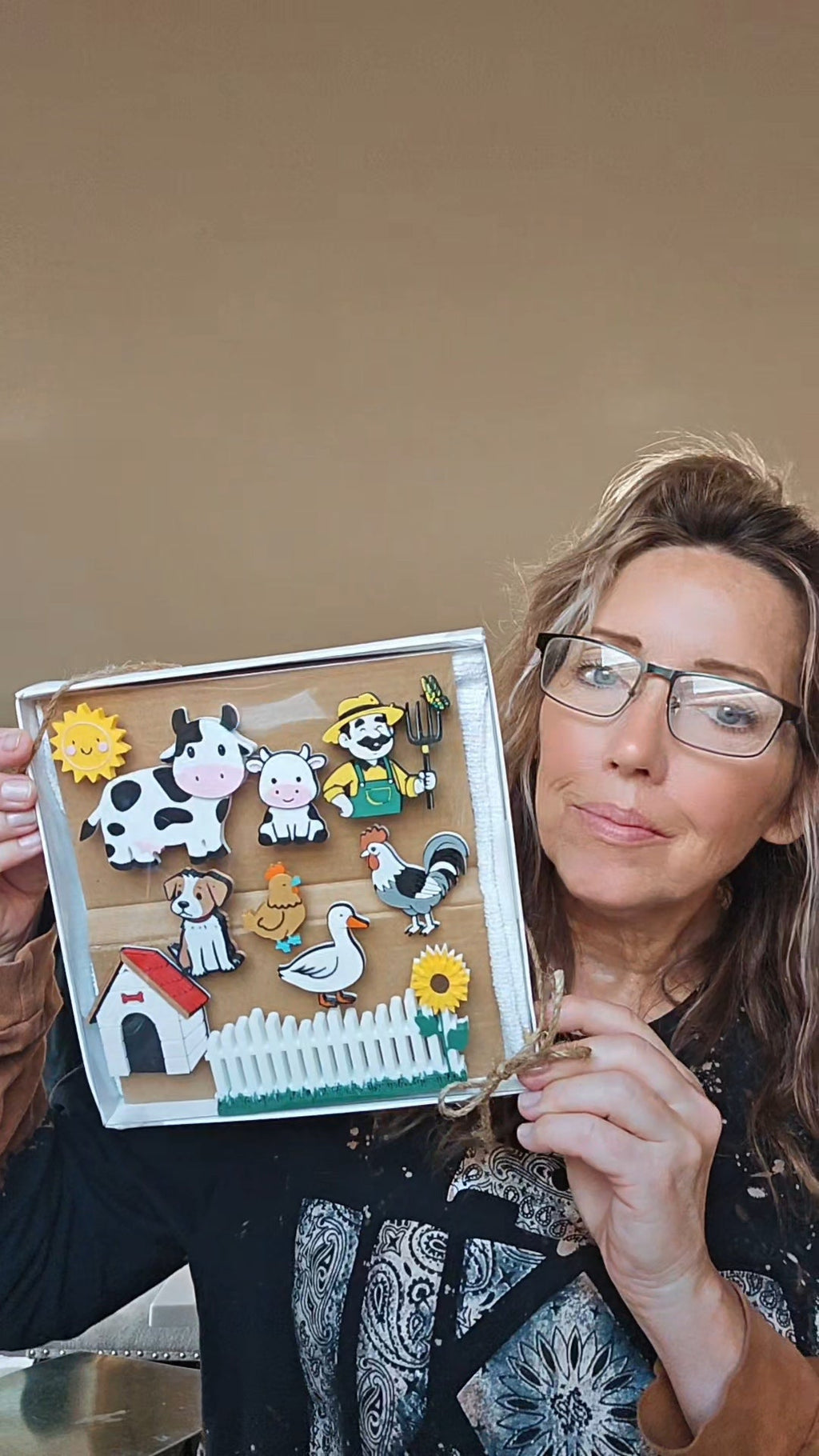 3D Printed Highland Cow Magnet Gift Set