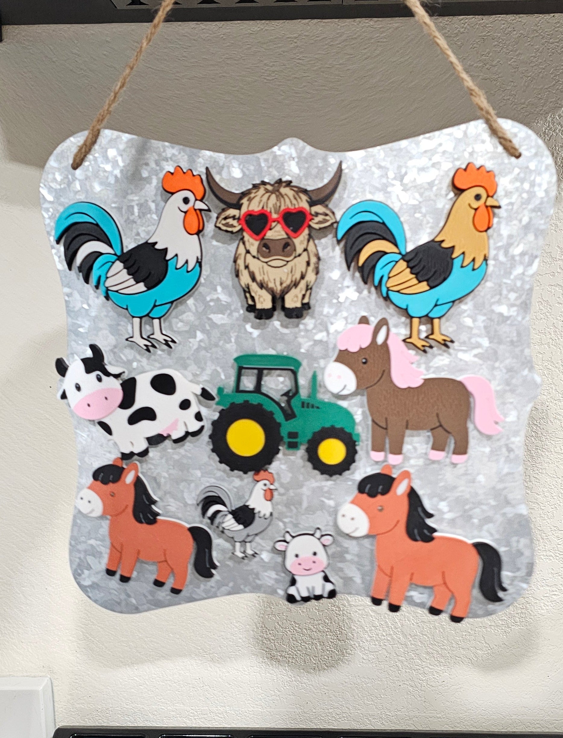 3D Printed Farm Animal & Tractor Magnets