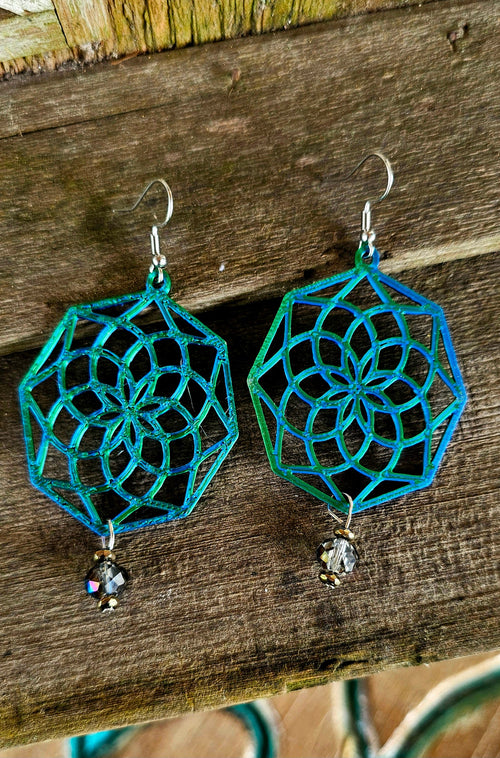 3D Printed Boho Bead Earrings