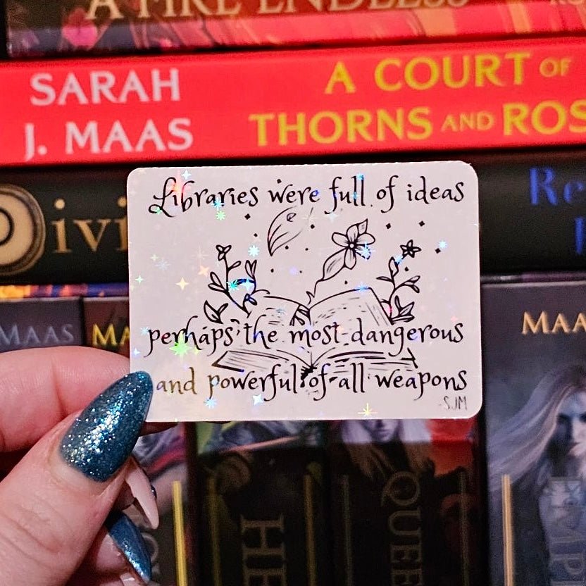 SJM Library Quote Sticker