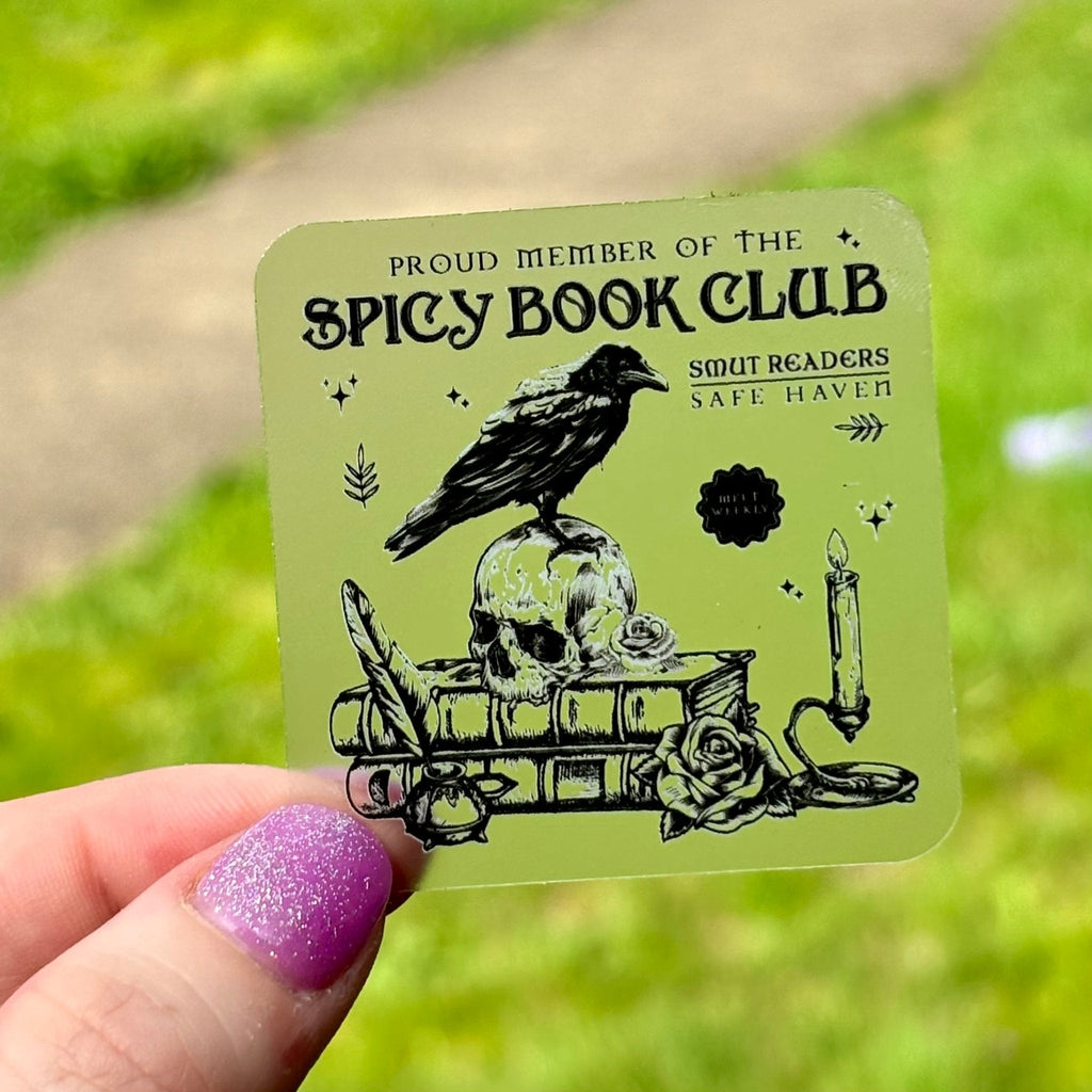 Spicy Book Club Clear Sticker