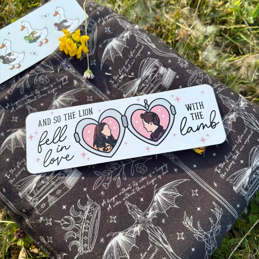 Twilight Inspired And So The Lion Fell in Love with the Lamb Dual-Sided Cardstock Bookmark