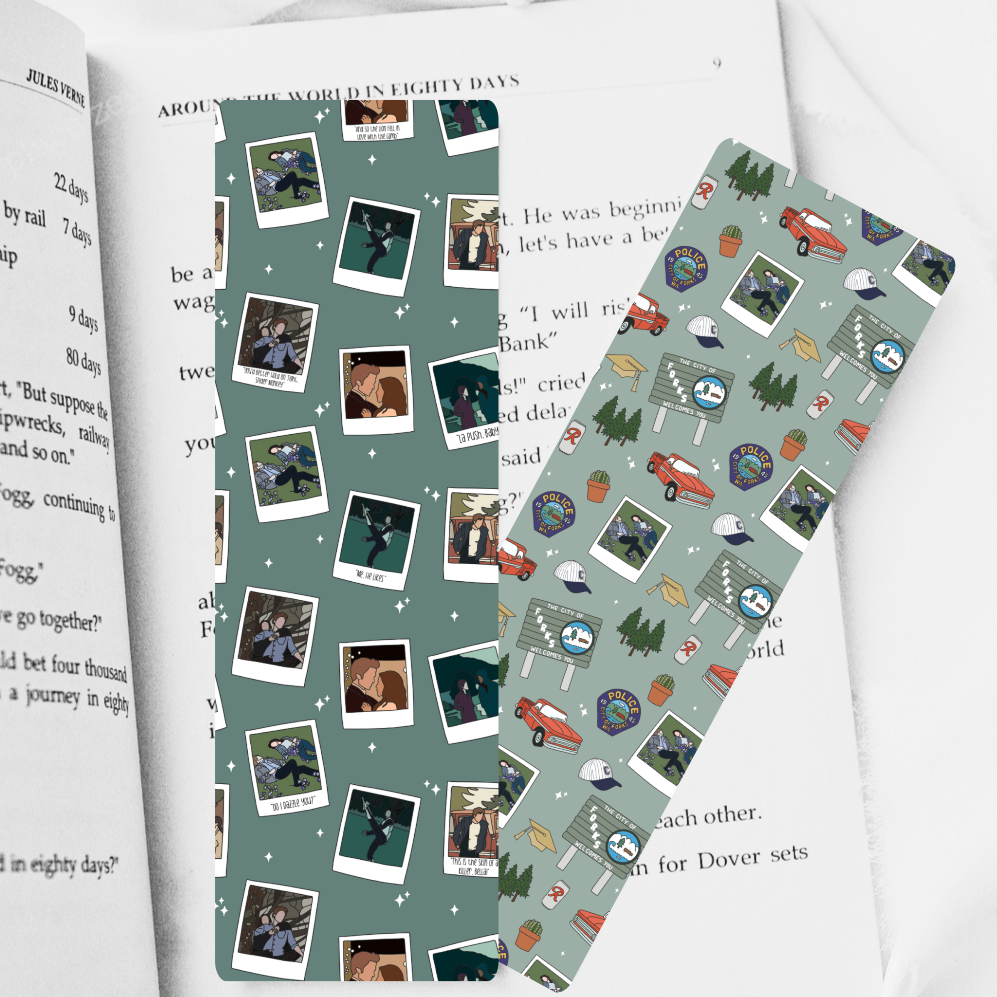 Twilight Inspired Symbols Dual-Sided Cardstock Bookmark