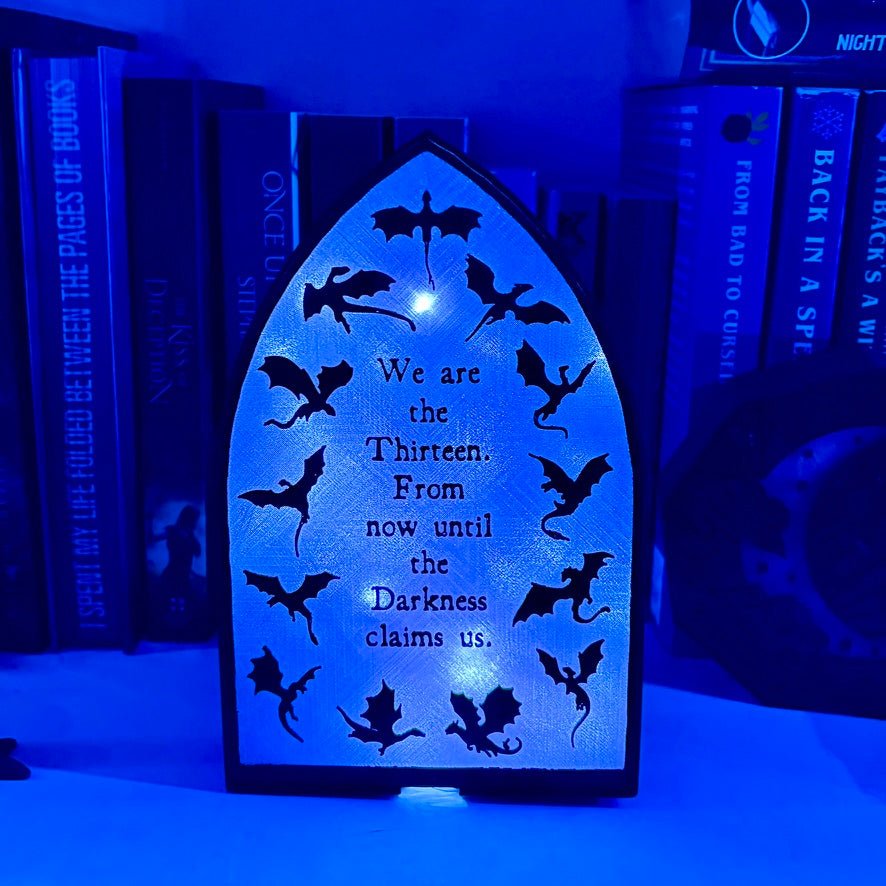 3D-Printed 'We Are the Thirteen' Light-Up Book Nook