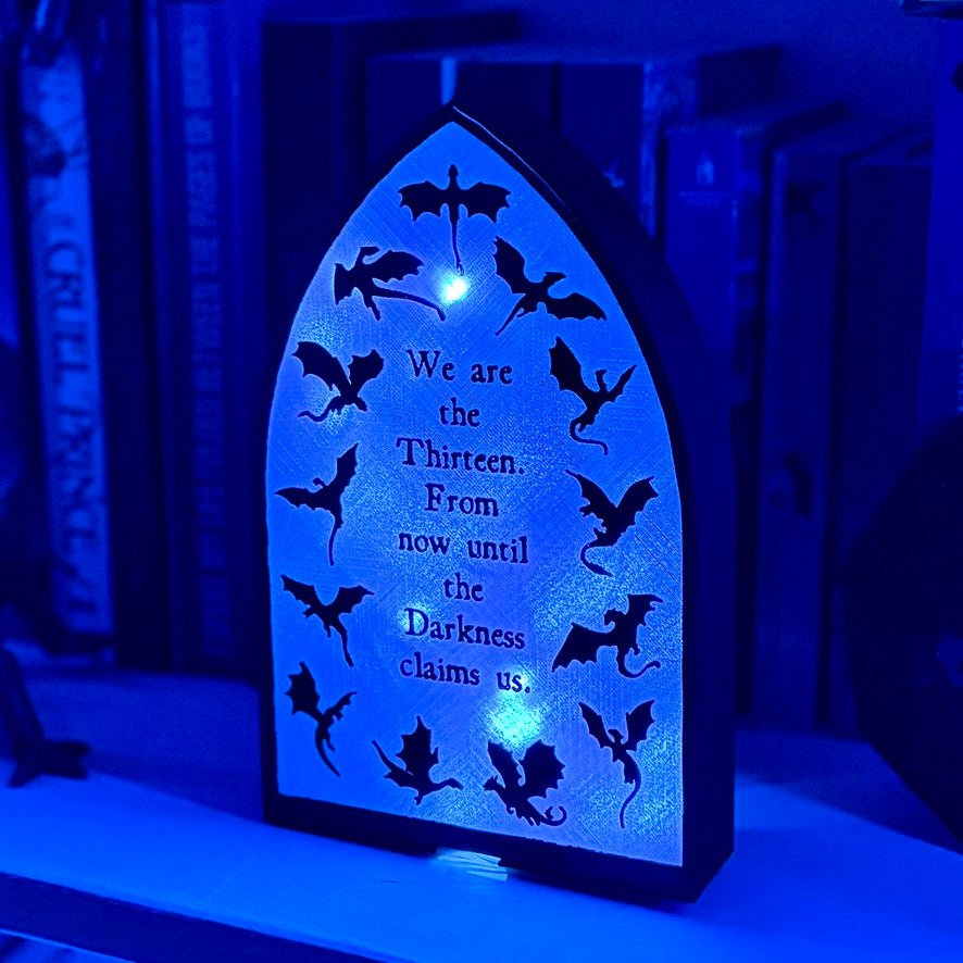 3D-Printed 'We Are the Thirteen' Light-Up Book Nook
