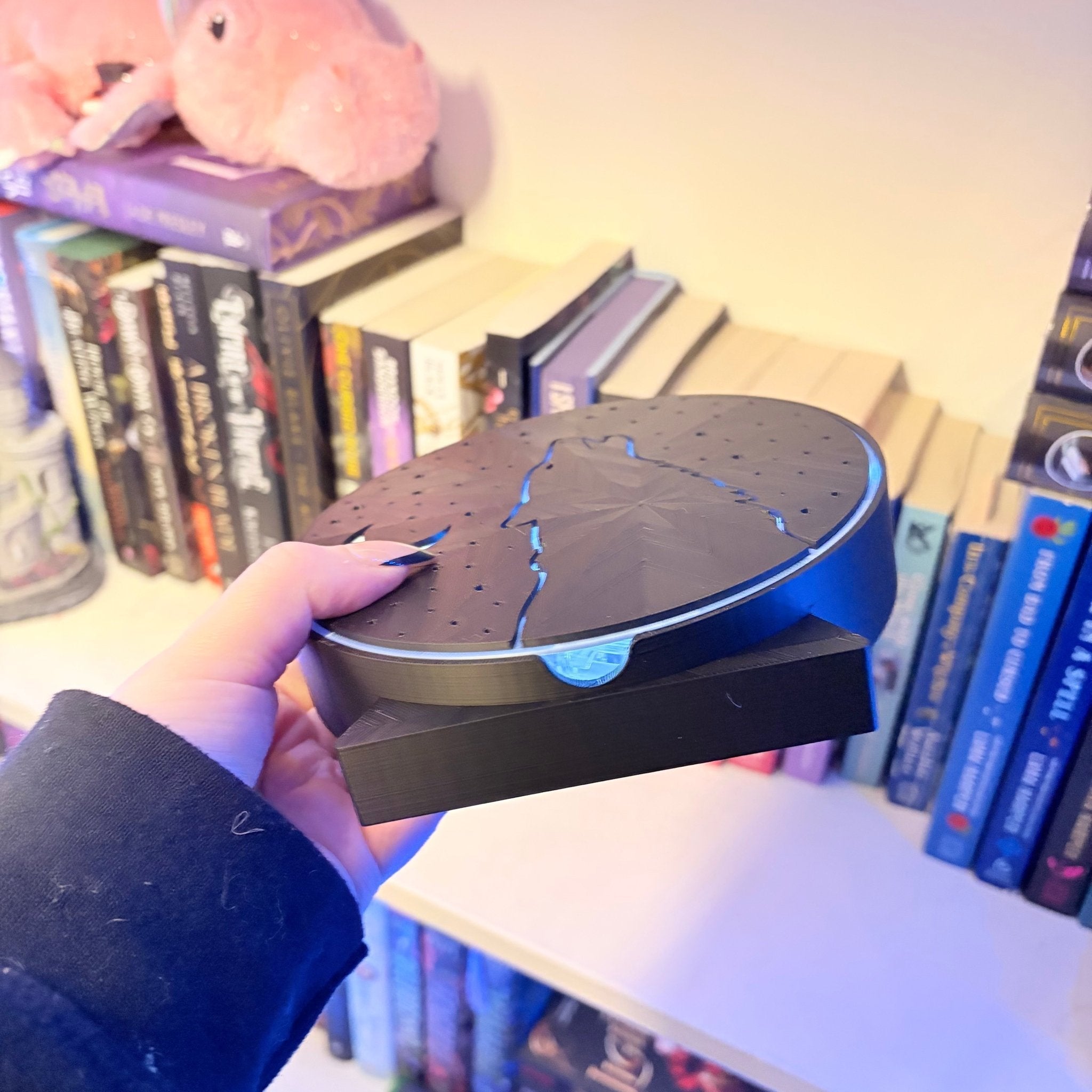 Wolf Moon and Stars Light Up Book Nook